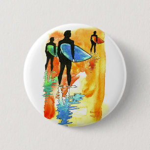 Gone Surfing v.2 Ronde Button 5,7 Cm
