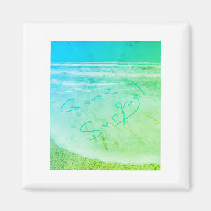 Gone SurfOcean Zee Beach Travel Magnet