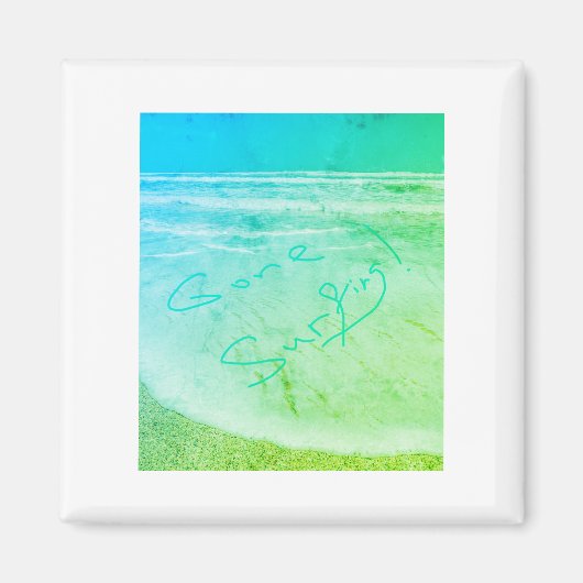 Gone SurfOcean Zee Beach Travel Magnet (Voorkant)