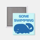 Gone Swimming Magneet (Voorkant / Achterkant)