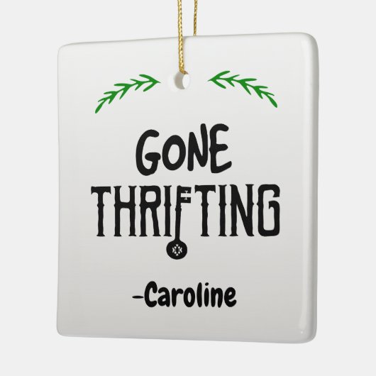 Gone Thrifting Keramisch Ornament (Links)