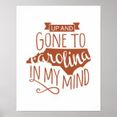 Gone to Carolina Print (Voorkant)