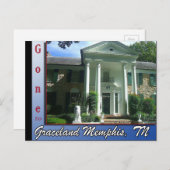 Gone to Graceland Memphis, TN Briefkaart (Voorkant / Achterkant)