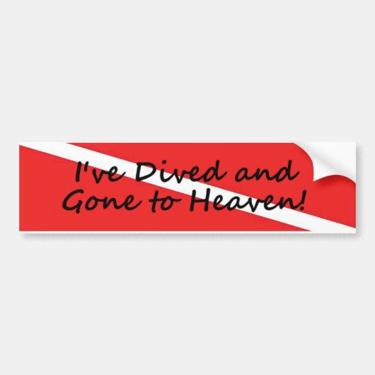 Gone to Heaven Bumpersticker (Voorkant)