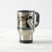 Gone to Snow Dogs Travel Mug Reisbeker (Voorkant rechts)