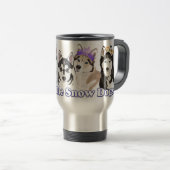 Gone to Snow Dogs Travel Mug Reisbeker (Voorkant rechts)