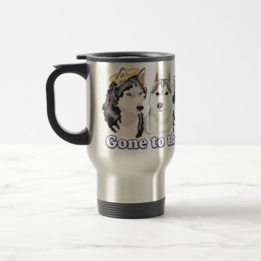Gone to Snow Dogs Travel Mug Reisbeker (Links)