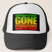 GONE ULTRAMARATHONING - Ik ben ultra-marathonloper Trucker Pet (Voorkant)
