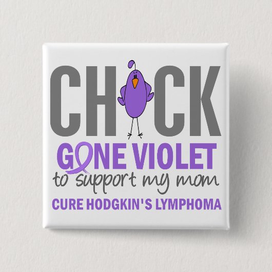 Gone Violet Ma H Lymphoma Vierkante Button 5,1 Cm (Voorkant)