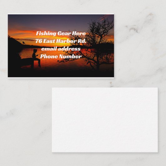 Gone Vis Visitekaartje (Voorkant / Achterkant)