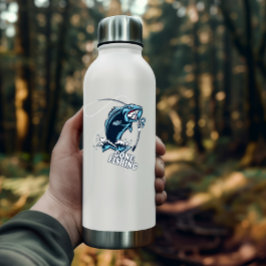 Gone Vissen Bass Blue Sticker | Afgesneden Sticker