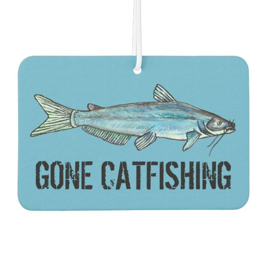 Gone Vissen Blue Catfish Luchtverfrisser (Voorkant)