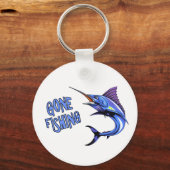 Gone Vissen Blue Marlin Sleutelhanger (Voorkant)
