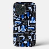 Gone Vissen Blue Pattern Case-Mate iPhone Case (Achterkant)