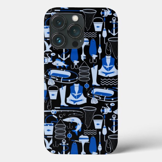 Gone Vissen Blue Pattern Case-Mate iPhone Case (Achterkant)