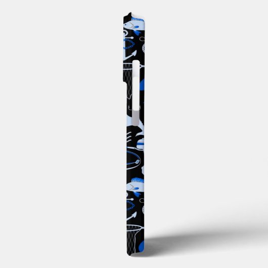 Gone Vissen Blue Pattern Case-Mate iPhone Case (Achterkant / Links)