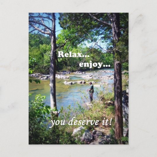 Gone Vissen Card Briefkaart (Voorkant)