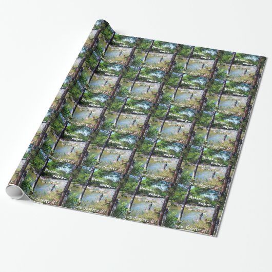 Gone Vissen Card Cadeaupapier (Uitgerold)