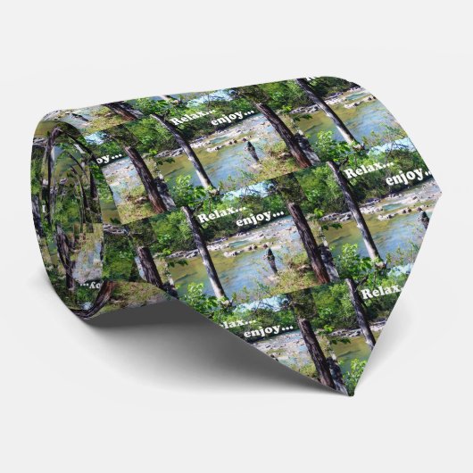 Gone Vissen Card Stropdas (Opgerold)