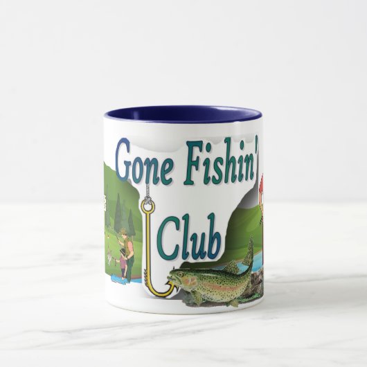 Gone Vissen Club Coffee Mok (Midden)