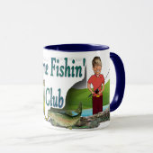 Gone Vissen Club Coffee Mok (Voorkant rechts)