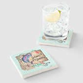 Gone Vissen custom Stenen Onderzetter (Zijkant)