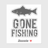 Gone Vissen Design Sticker (Vel)
