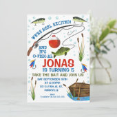 Gone vissen Foto Ofishal Gevist Verjaardag Kaart (Staand voorkant)