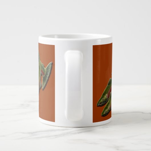Gone Vissen Jumbo Mok Coho Salmon Coffee Cup (Achterkant)