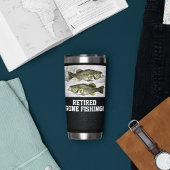 Gone Vissen Largemouth Bass Rustic Cool in ruste Geïsoleerde Drinkbeker