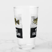 Gone Vissen Largemouth Bass Rustic Cool in ruste Glas (Links)