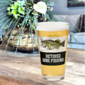 Gone Vissen Largemouth Bass Rustic Cool in ruste Glas