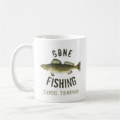 Gone Vissen Modern Fisherman Angler Koffiemok (Links)