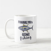 Gone Vissen Modern Fisherman Tuna Fish Ocean Koffiemok (Links)