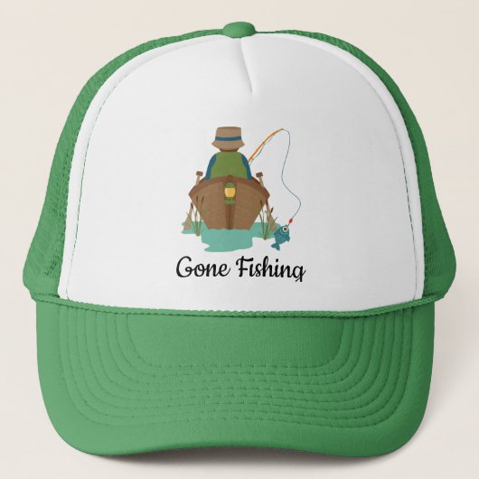 Gone Vissen Trucker Hat Trucker Pet (Voorkant)