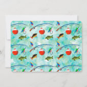 Gone Vist 2e verjaardag Little Fisherman Foto Kaart (Achterkant)