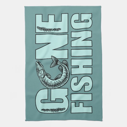 GONE VIST aangepaste keukenhanddoeken (Verticaal)