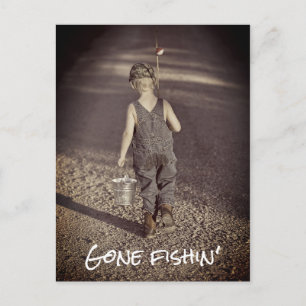 Gone Vist Briefkaart kennisgeving pensionering