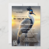 Gone Vist Egret Art Pensioen Partij Kaart (Voorkant)