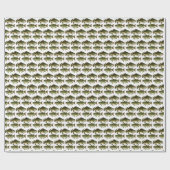 Gone Vist Fish Pattern Fisherman Sports Cadeaupapier (Vlak)