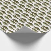 Gone Vist Fish Pattern Fisherman Sports Cadeaupapier (Hoek)