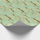 Gone Vist Fish Pattern Fisherman Sports Cadeaupapier (Hoek)