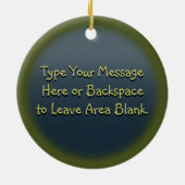 Gone Vist Gepersonaliseerde Zalmgift Keramisch Ornament (Achterkant)