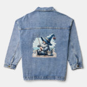 Gone Vist Gnome Vrouwen Denim Jas Jacket (Achterkant)