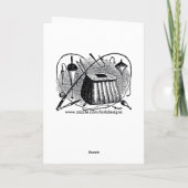 Gone Vist Happy Birthday Kaart voor Visser (Achterkant)