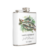 Gone Vist Happy Retirement Waterverf Pike Heupfles (Rechts)