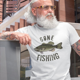 Gone Vist Lake Up North Fish Cute Bass T-shirt