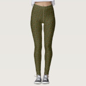 Gone Vist Leggings Salmon Art Stretchy Pants (Voorkant)