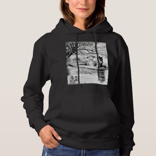 Gone Vist met Lover, Louis Wain Hoodie (Voorkant)