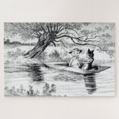 Gone Vist met Lover, Louis Wain Legpuzzel (Horizontaal)